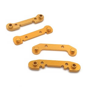 Wltoys XK 144010 RC Car spare parts todayrc toys listing front and rear swing arm strengthening plate Gold