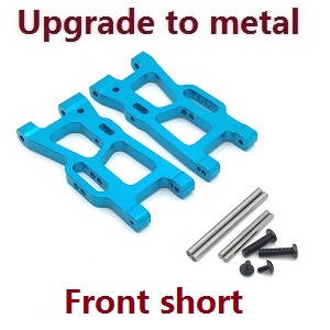 Wltoys XK 144010 RC Car spare parts todayrc toys listing front short swing arm Metal Blue