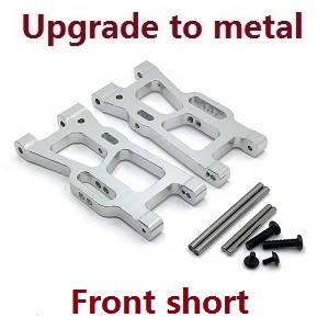 Wltoys XK 144010 RC Car spare parts todayrc toys listing front short swing arm Metal Silver