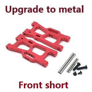 Wltoys XK 144010 RC Car spare parts todayrc toys listing front short swing arm Metal Red