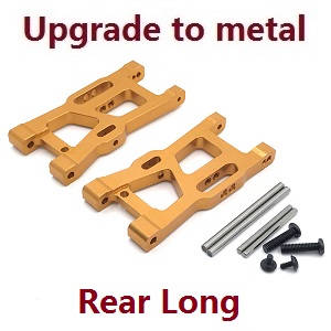 Wltoys XK 144010 RC Car spare parts todayrc toys listing rear long swing arm Metal Gold