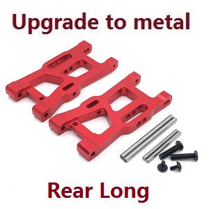 Wltoys XK 144010 RC Car spare parts todayrc toys listing rear long swing arm Metal Red