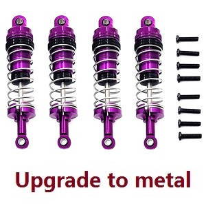 Wltoys 124019 RC Car spare parts todayrc toys listing shock absorber set Metal Purple