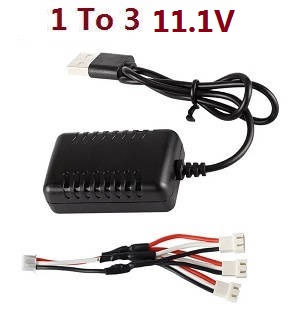Wltoys XK A170 B787 RC Airplanes Aircraft spare parts 1 to 3 wire + USB charger wire 11.1V
