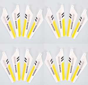 Syma S107H RC Helicopter spare parts todayrc toys listing main blades (Yellow) 4sets
