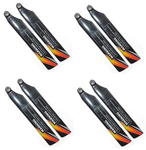 WLtoys WL V988 RC helicopter spare parts todayrc toys listing main blades propellers (Black-Orange) 8pcs