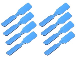 Attop toys YD-912 YD-812 RC helicopter spare parts tail blade 8pcs Blue
